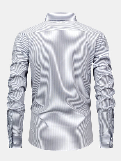 Sevanno | Striped Long-Sleeve Button-Up Shirt
