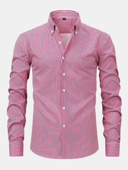 Sevanno | Striped Long-Sleeve Button-Up Shirt