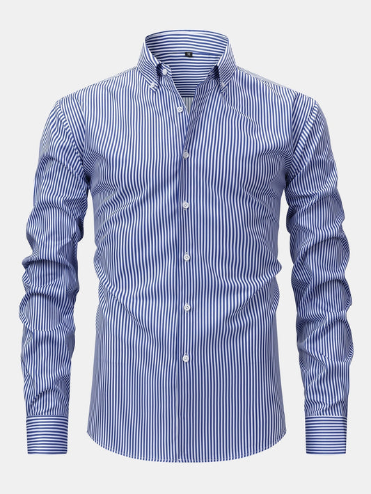 Sevanno | Striped Long-Sleeve Button-Up Shirt