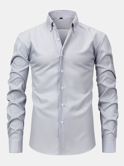 Sevanno | Striped Long-Sleeve Button-Up Shirt
