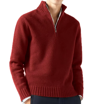 Sevanno | Men’s Wool Zip Turtleneck