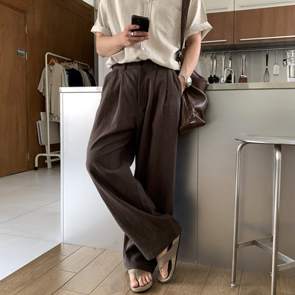 Louis | Wide-Leg Linen Trousers
