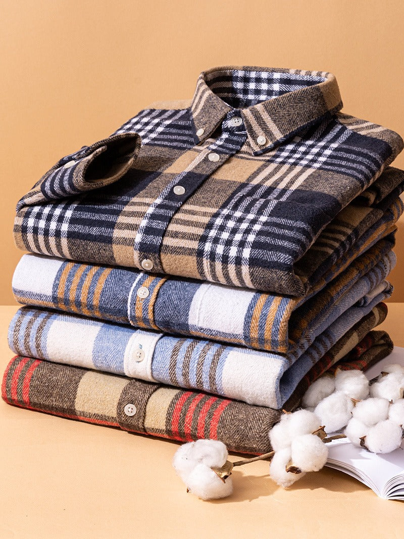 Sevanno | Modern Men’s Plaid Shirt