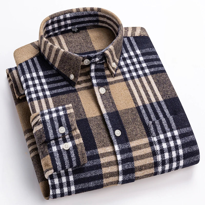 Sevanno | Modern Men’s Plaid Shirt