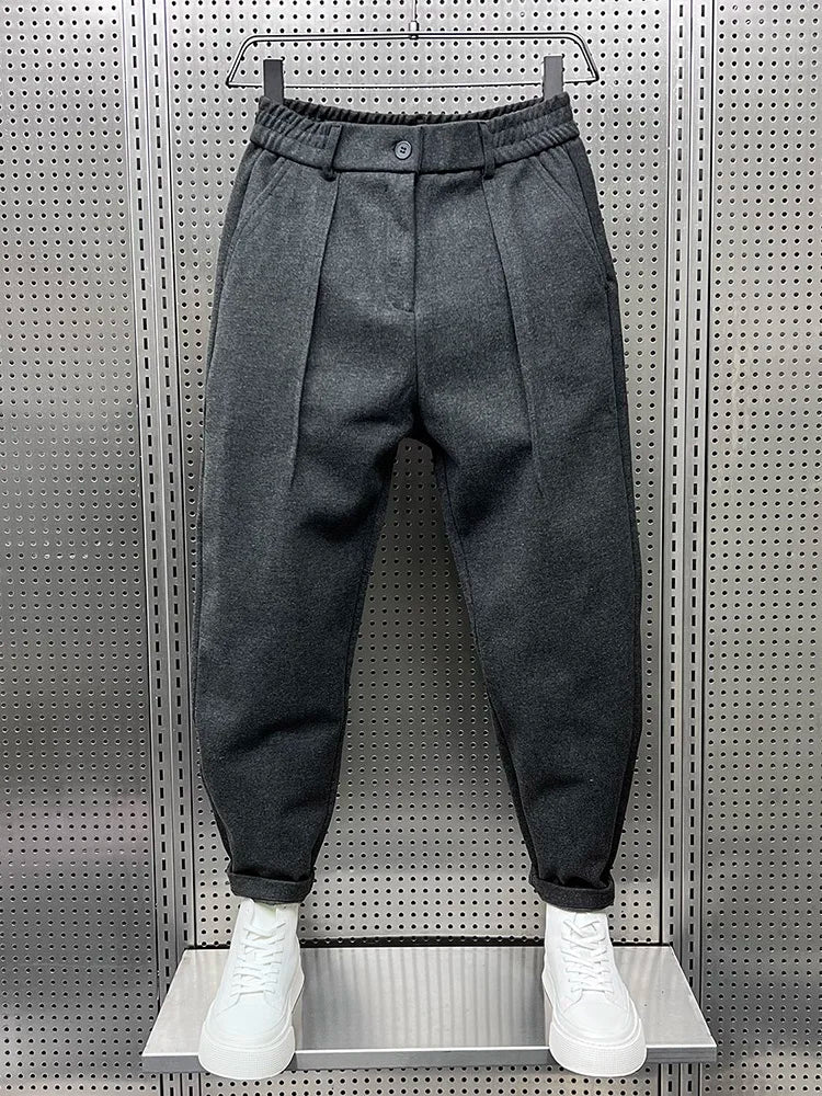 Sevanno | Men’s Textured Tapered Trousers