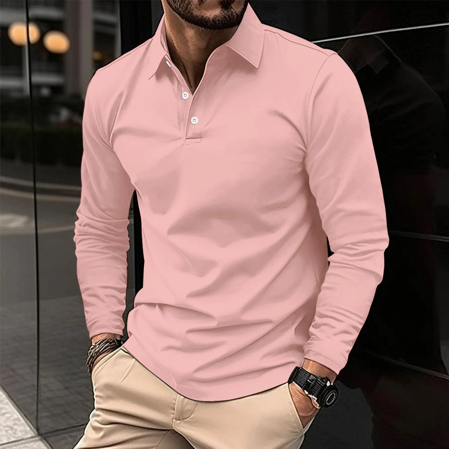 Sevanno | Classic Men’s Long-Sleeve Polo