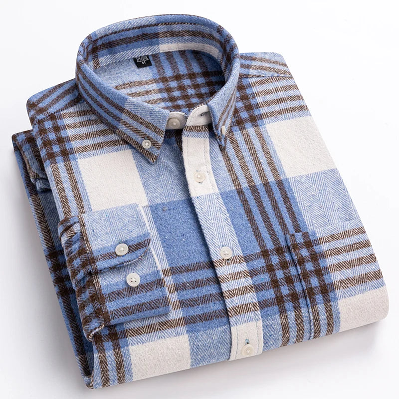 Sevanno | Modern Men’s Plaid Shirt
