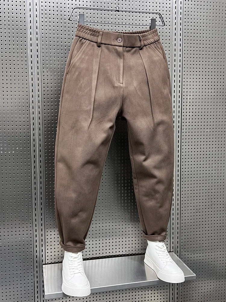 Sevanno | Men’s Textured Tapered Trousers