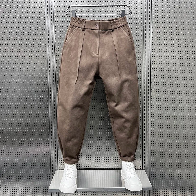 Sevanno | Men’s Textured Tapered Trousers