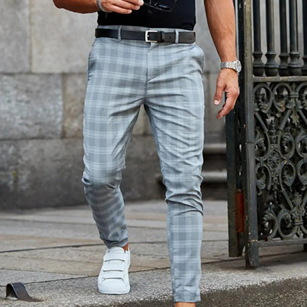 Sevanno | Men’s Casual Plaid Trousers