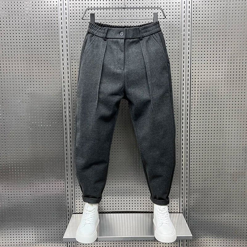Sevanno | Men’s Textured Tapered Trousers