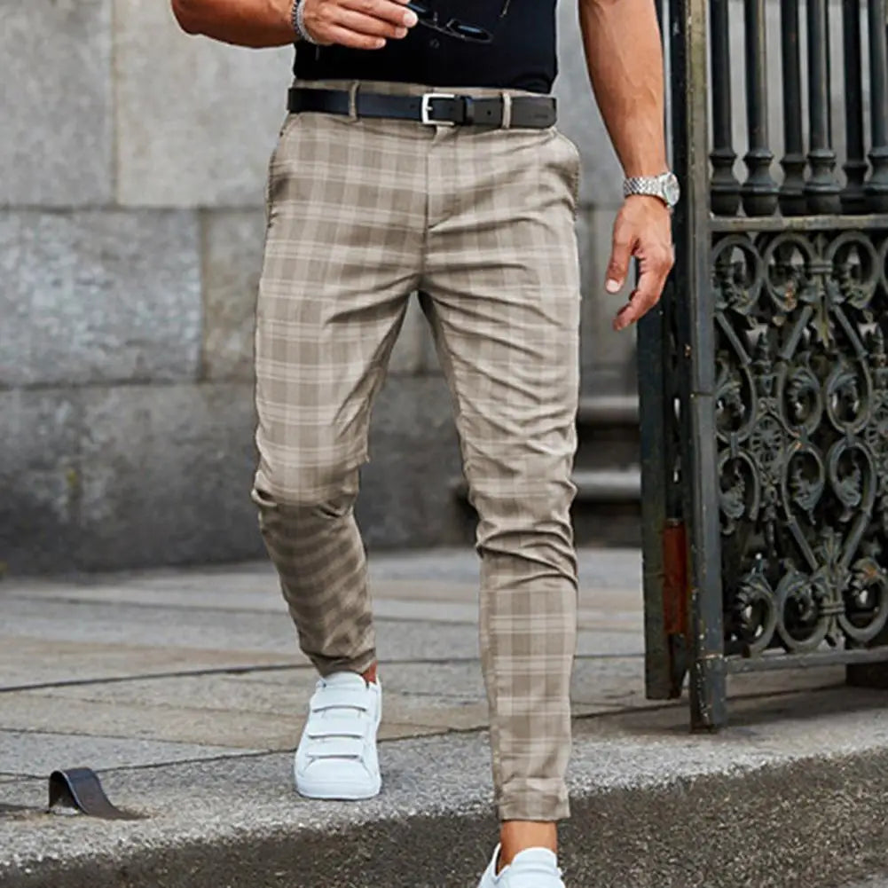 Sevanno | Men’s Casual Plaid Trousers