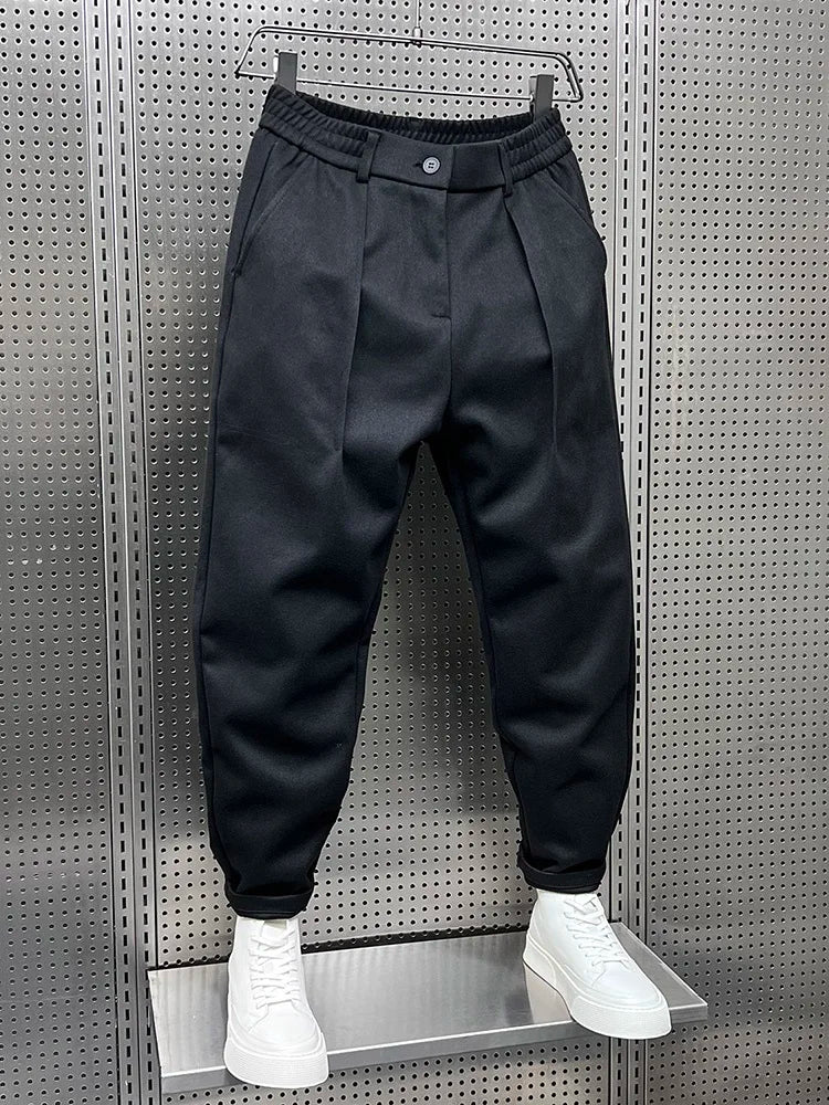 Sevanno | Men’s Textured Tapered Trousers
