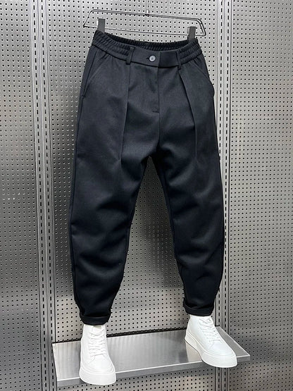 Sevanno | Men’s Textured Tapered Trousers