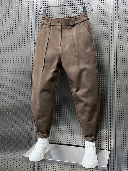 Sevanno | Men’s Textured Tapered Trousers