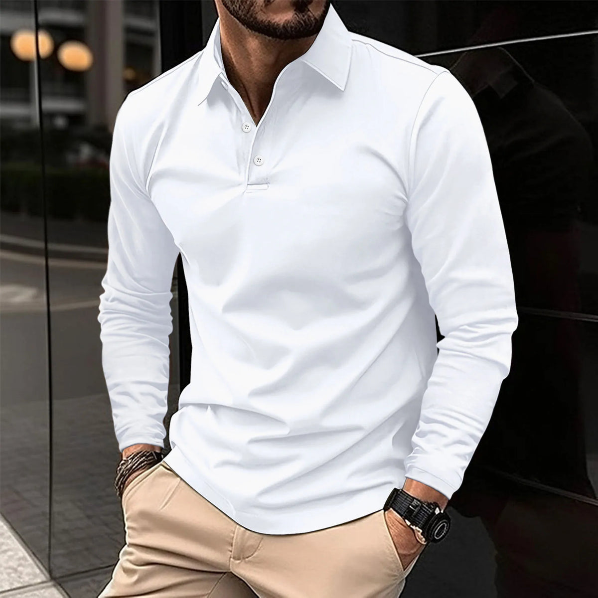 Sevanno | Classic Men’s Long-Sleeve Polo