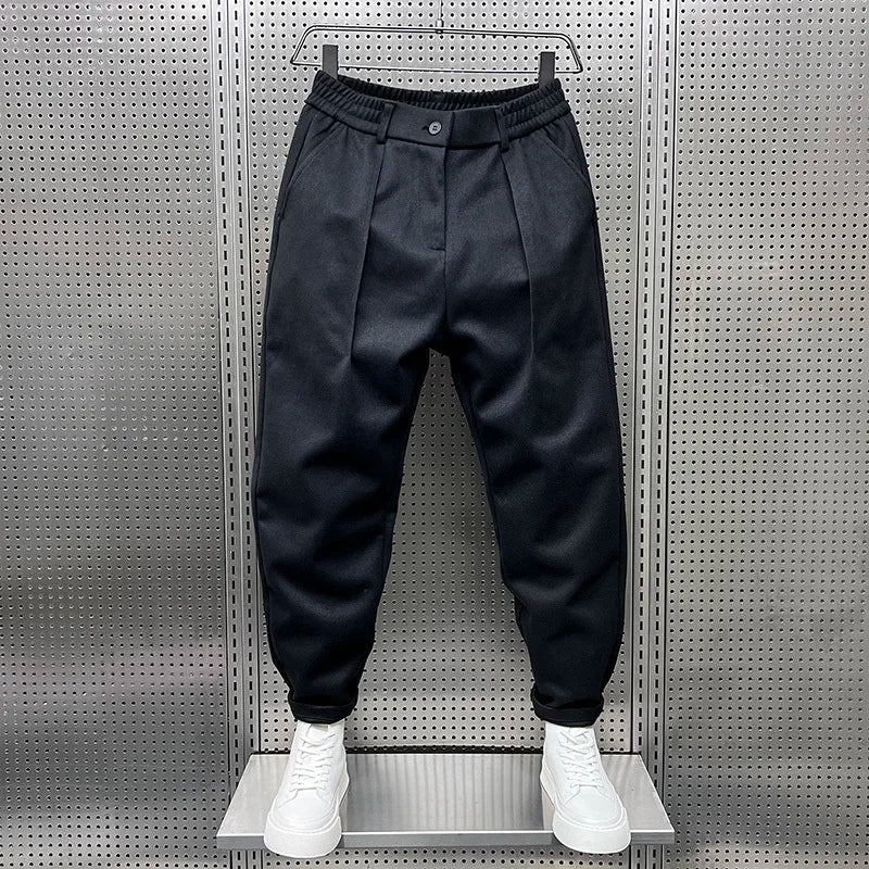 Sevanno | Men’s Textured Tapered Trousers