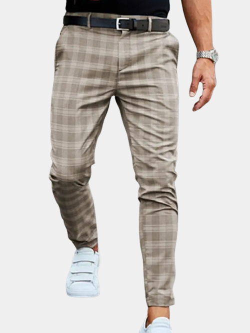 Sevanno | Men’s Casual Plaid Trousers