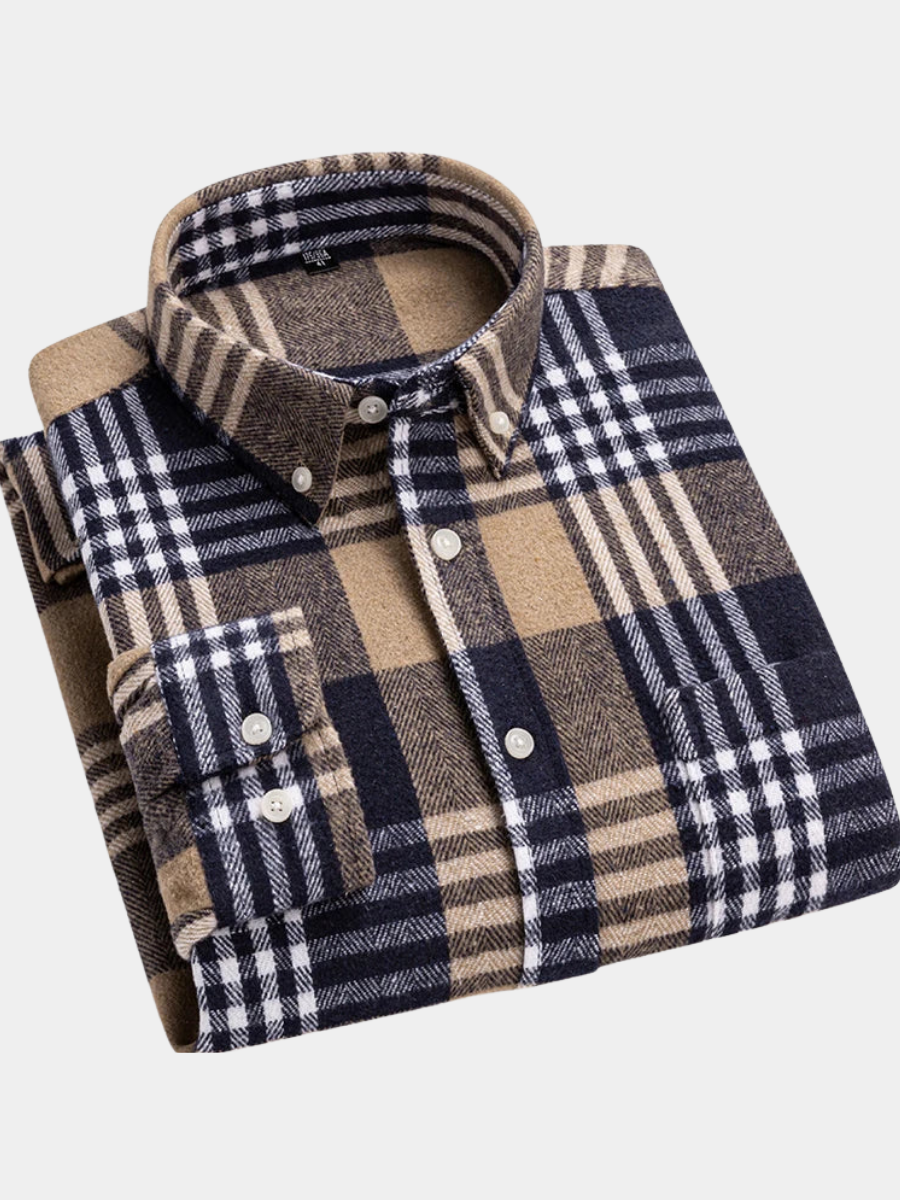 Sevanno | Modern Men’s Plaid Shirt